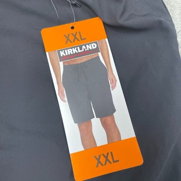 Kirkland Signature Mens Black XXL Stretch Shorts Recycled Polyester a0036 - Picture 5 of 7